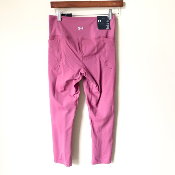 NWT Under Armour Meridian Crop Leggings, Rose Pink, Size Small - Picture 5 of 8
